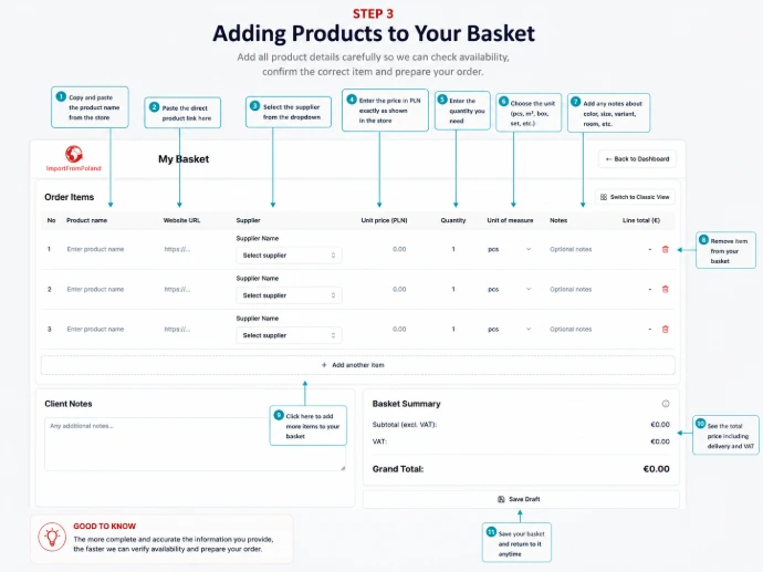 Supply Platrorm User Interface