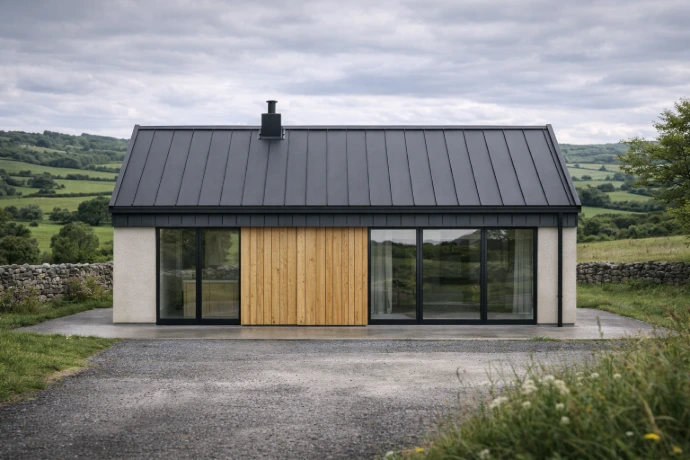 Standing seam roof in Ireland